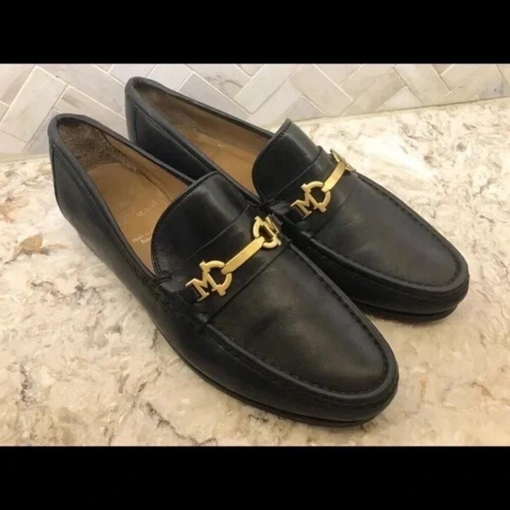 Bruno Magli Kurt horse but black loafers size 9 - Picture 2 of 6